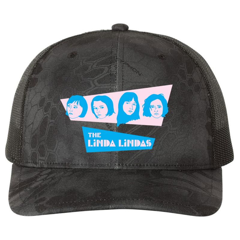 2Nd Official The Linda Lindas Richardson Premium Trucker Snapback Cap  Kryptek Typhon Black