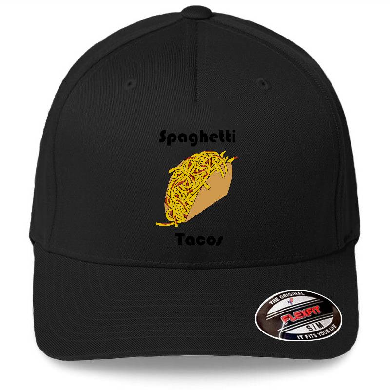 Spaghetti Taco Premium Flat Bill Snapback Caps