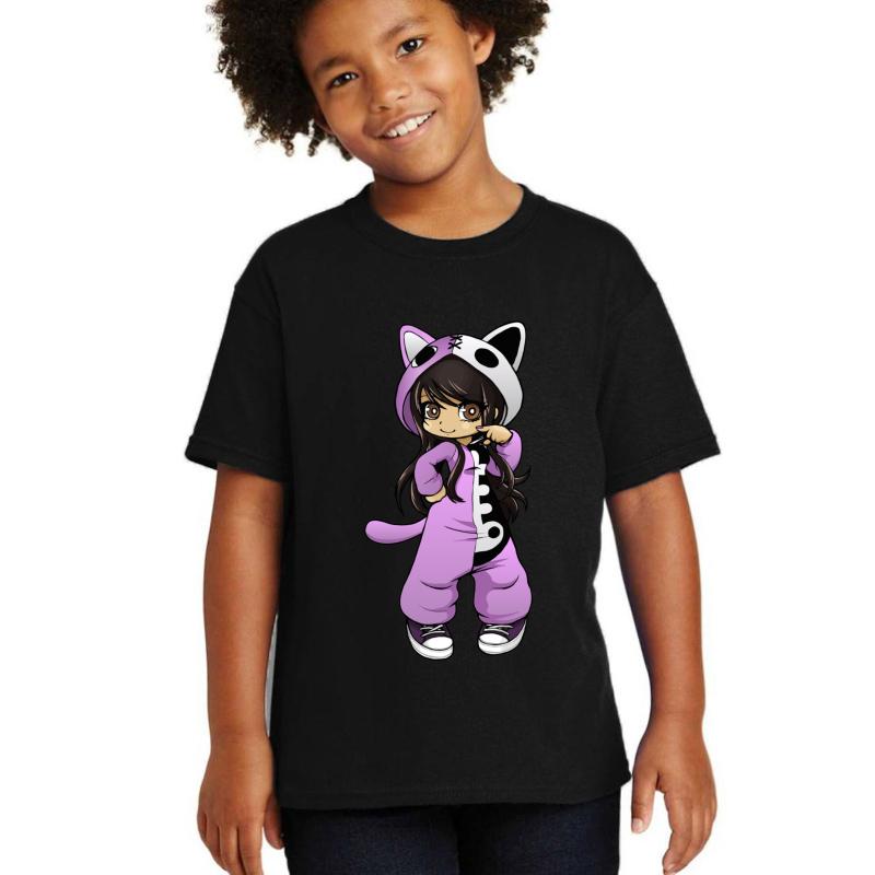 Aphmau Gaming Youth T-Shirt Boy Black