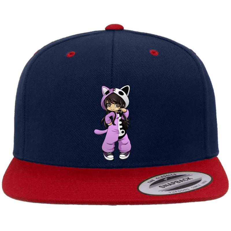 Aphmau Gaming Premium Flat Bill Snapback Cap  Navy