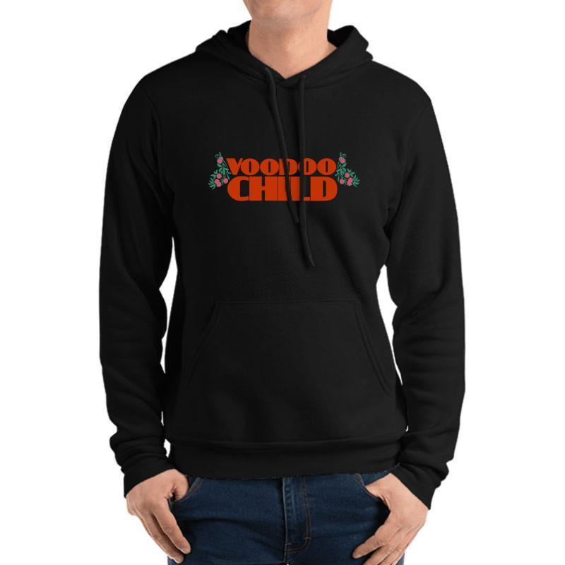 Voodoo Child Slight Return Jimi Hendrix Quote Unisex Hooded Sweatshirt Men Black