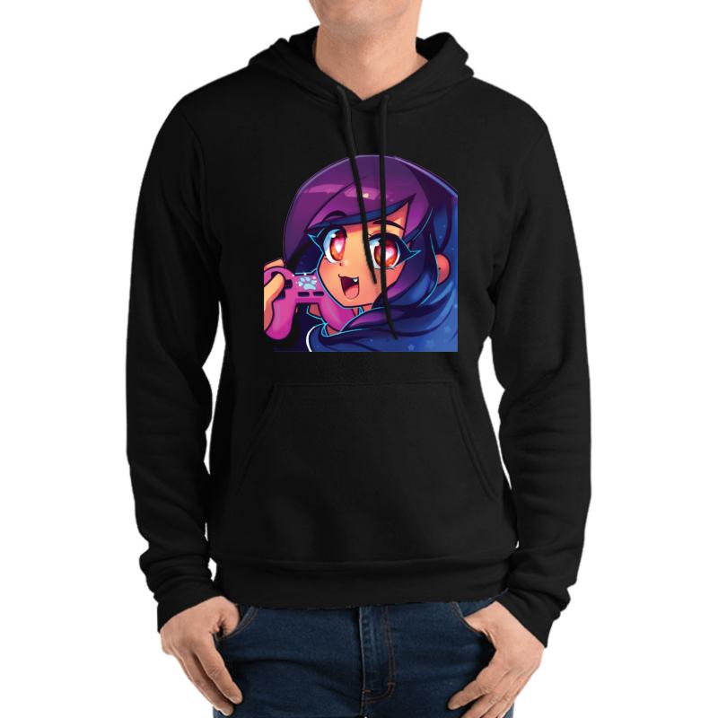 Aphmau Youtube Merch Unisex Hooded Sweatshirt Men Black