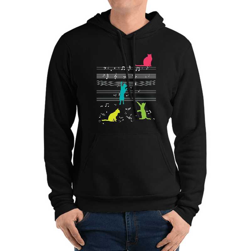 Cats musical notes & clefs musician gift kittens Unisex T-shirts