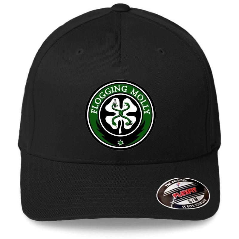 Well Known Classic Flogging Molly Design Flexfit Baseball Cap  Black