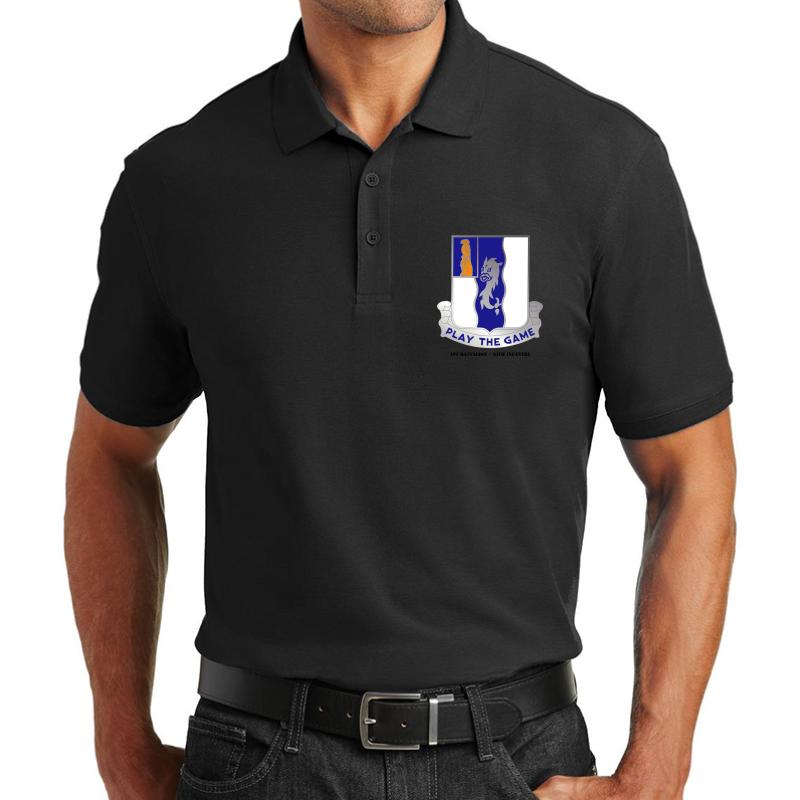 1St Battalion 50Th Infantry Unisex Polo Jersey Sport Shirt Men Black