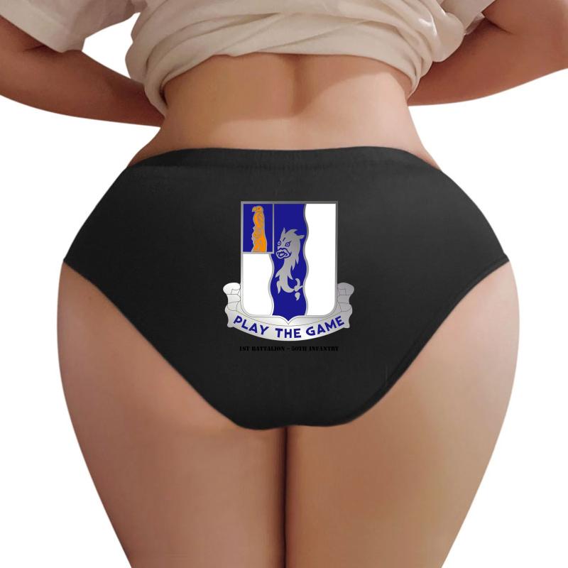 1St Battalion 50Th Infantry Women Underwear Panties Women Black