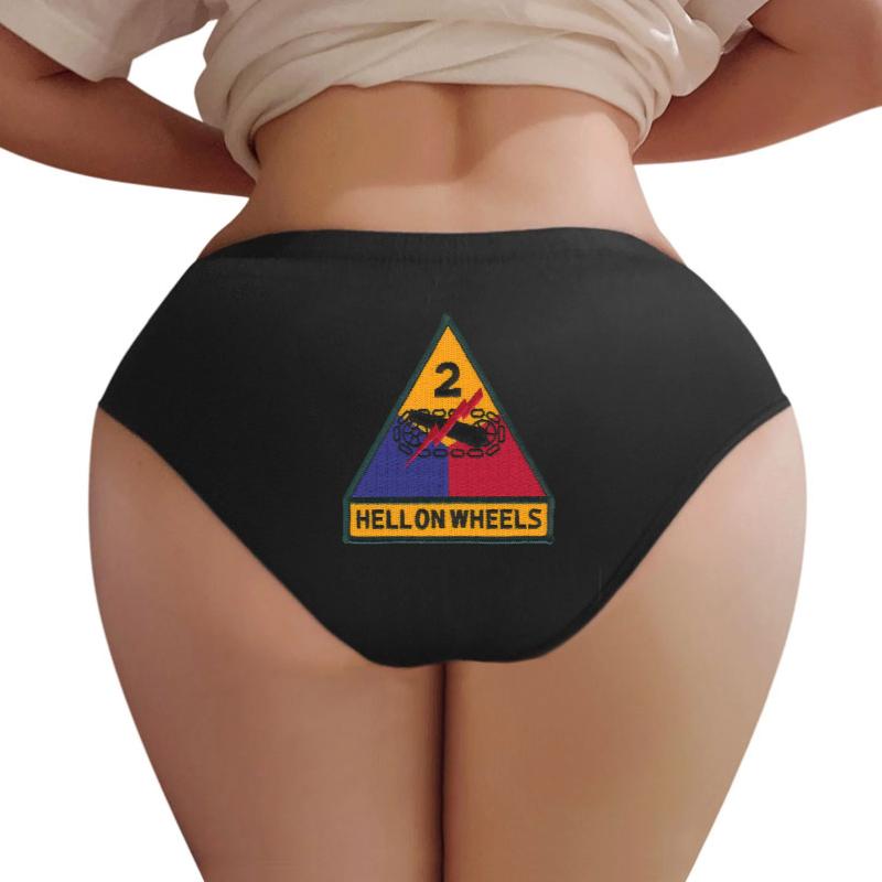 2Nd Armored Division - Hell On Wheels Women Underwear Panties Women Black