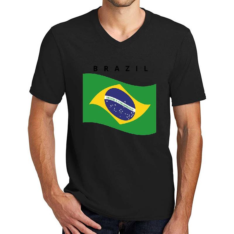 Brazilian flag Brazil  flag  Premium Flat Bill Snapback Caps