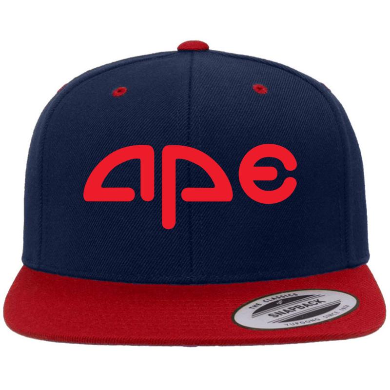 Amc Ape Stocks Investor Wallstreetbets Premium Flat Bill Snapback Cap  Navy