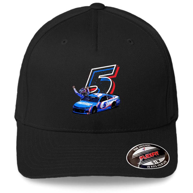 2021 Kyle Larson Chevy Flexfit Baseball Cap  Black