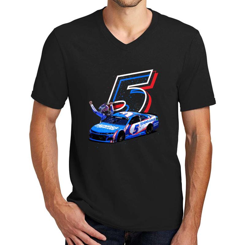 2021 Kyle Larson Chevy Unisex V-Neck T-Shirt Men Black