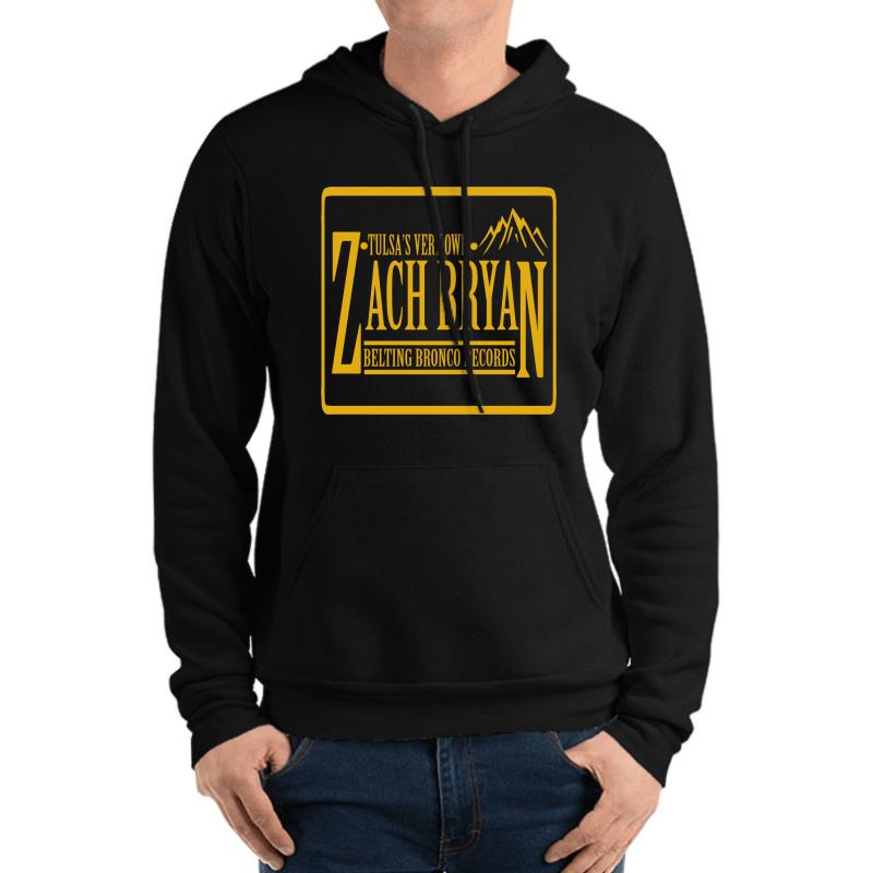 Zach Bryan Merch Unisex Hooded Sweatshirt Men Black