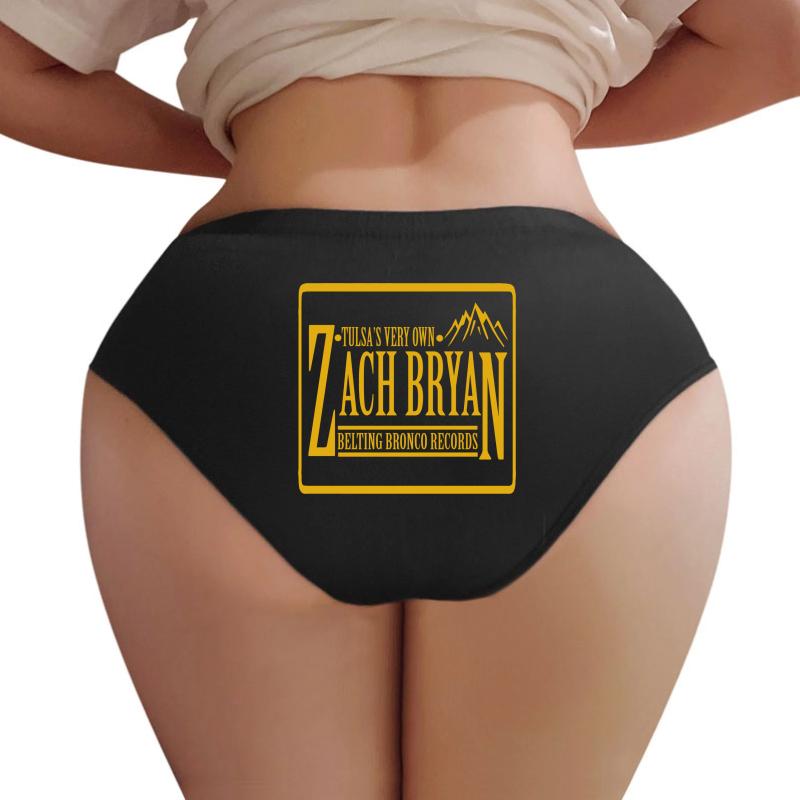 Zach Bryan Merch Women Underwear Panties Women Black