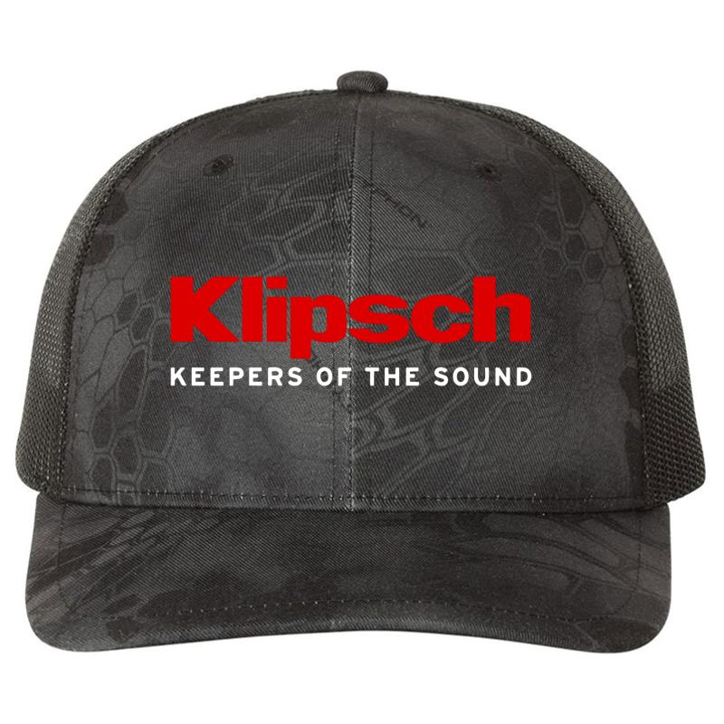 Appealing Klipsch 3 Richardson Premium Trucker Snapback Cap  Kryptek Typhon Black