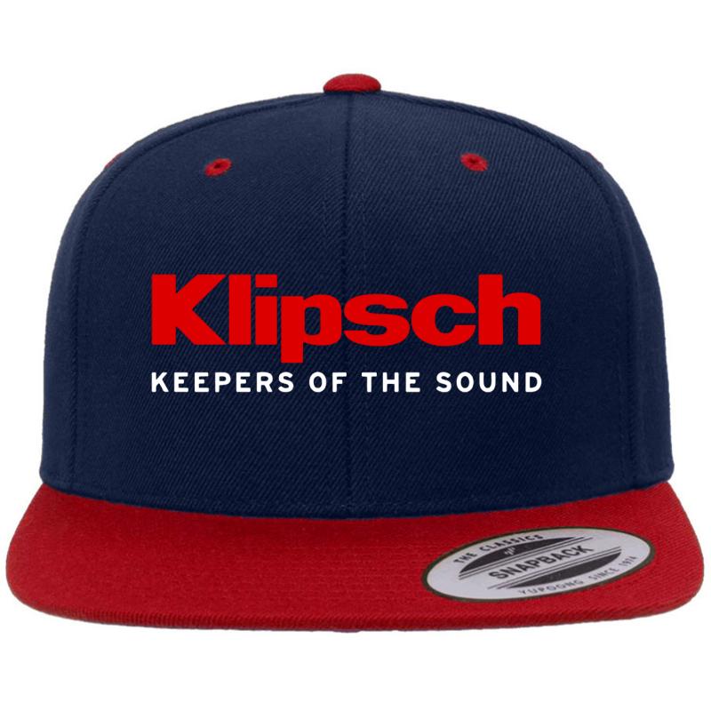 Appealing Klipsch 3 Premium Flat Bill Snapback Cap  Navy