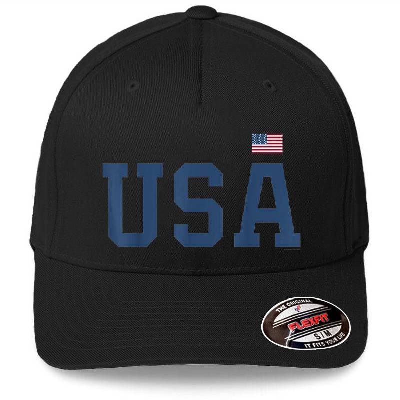 USA Patriotic American Flag 4th of July Indenpendence Day T-Shirt Richardson Premium Trucker Snapback Caps