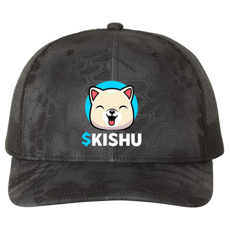 $Kishu Kishu Inu Coin Kishu Token Kishu Crypto Richardson Premium Trucker Snapback Cap  Kryptek Typhon Black