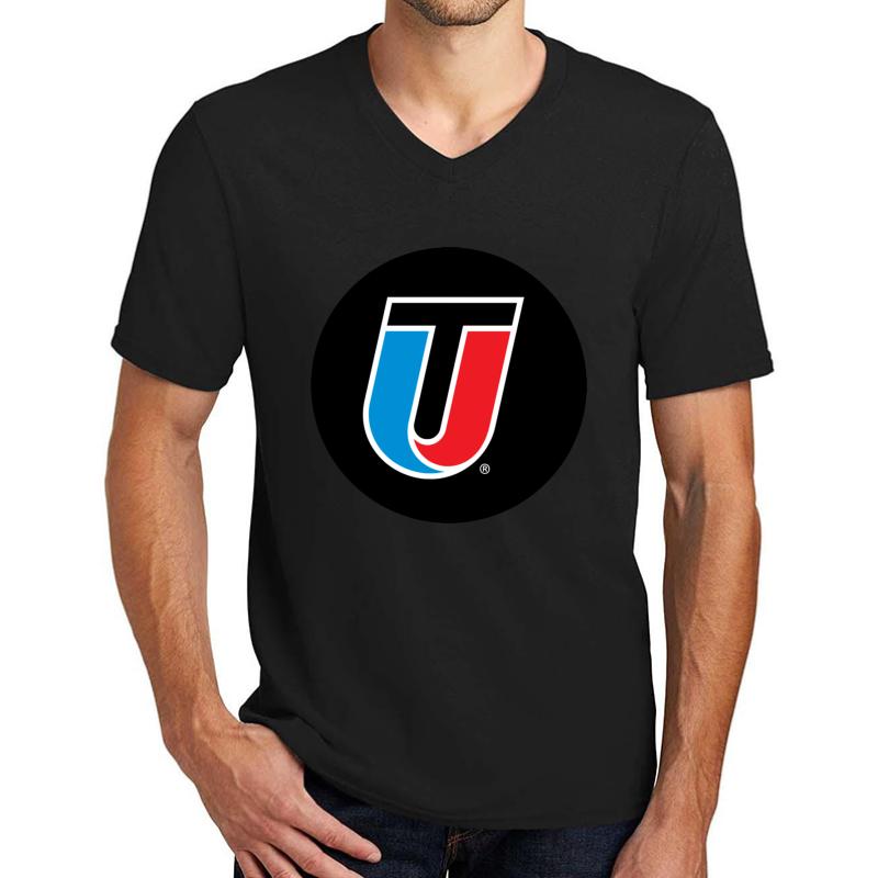 Universal Technical Institute Unisex V-Neck T-Shirt Men Black