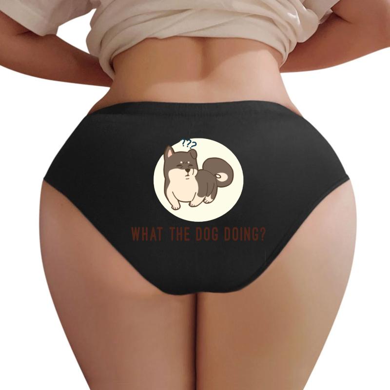 What The Dog Doin? Women Underwear Panties Women Black