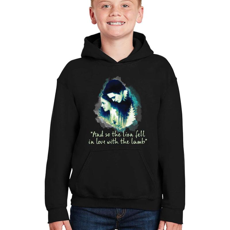 Twilight And So The Lion Fell In Love With The Lamb Uniex Twilight Movie Twilight Midnight Sun Movie Youth Hooded Sweatshirt Boy Black