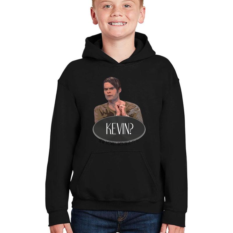 'Kevin?' - Stefon Saturday Night Live Youth Hooded Sweatshirt Boy Black