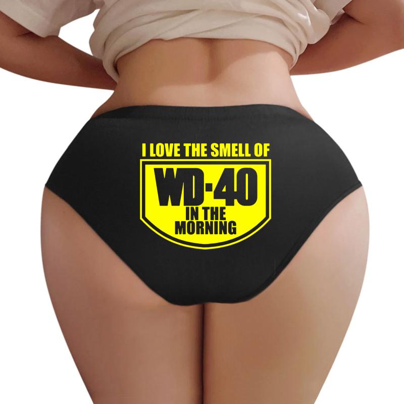 Wd 40 Funny Mechanic Classic Car Hotrod Gasser Biker Hot Rod Women Underwear Panties Women Black