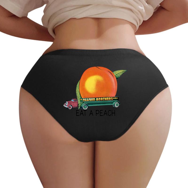 Allman B_R_O_T_H_E_R_S Band Eat A Peach For Women For Teachers T Shirts Mockups Women Underwear Panties Women Black