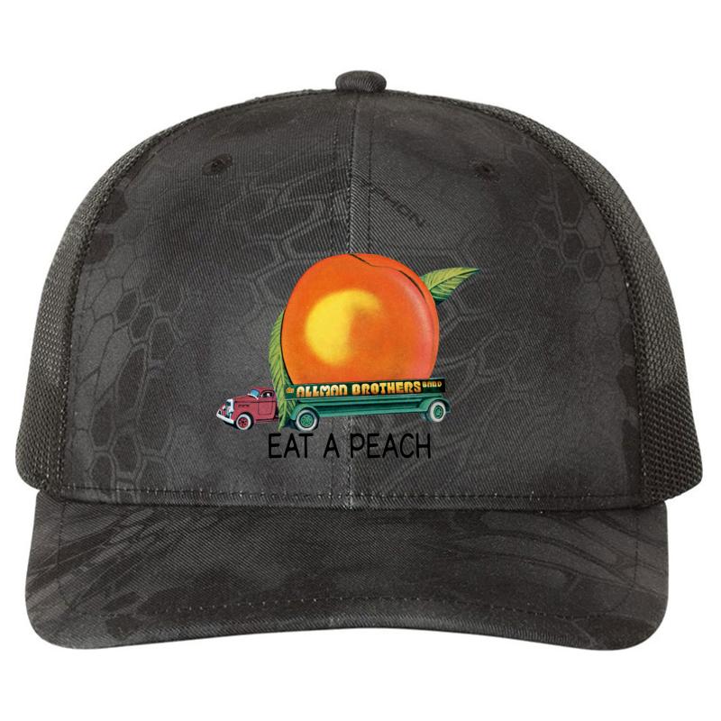 Allman B_R_O_T_H_E_R_S Band Eat A Peach For Women For Teachers T Shirts Mockups Richardson Premium Trucker Snapback Cap  Kryptek Typhon Black