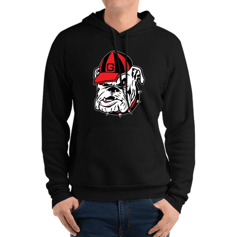 Uga Bulldog Unisex Hooded Sweatshirt Men Black