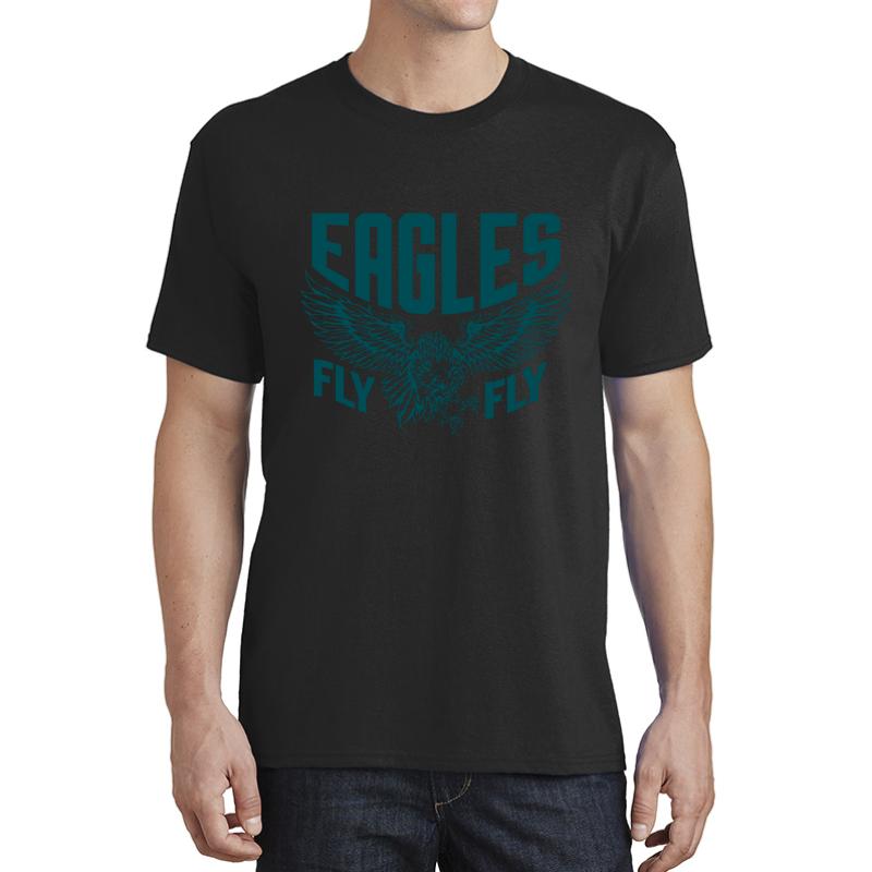 Vintage Philadelphia Football Team Fly Eagles Fly Philly Sport Gift Unisex T-Shirt Men Black