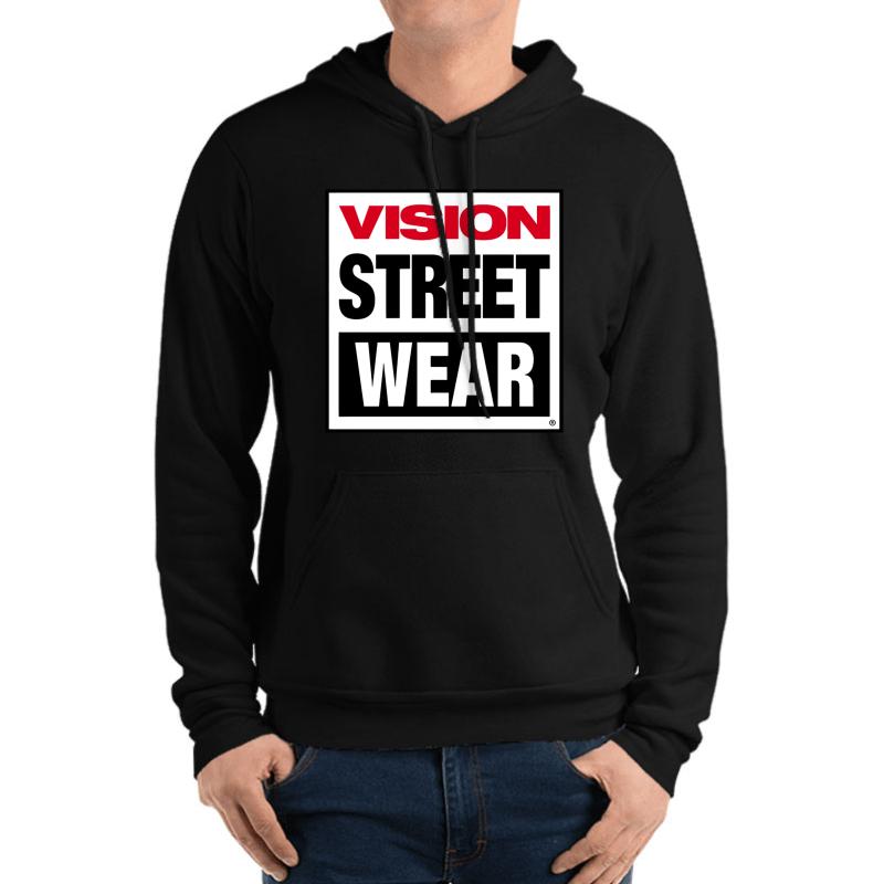 Vision Skateboard Vision Street Wear Moi Unisex Hooded Sweatshirt Men Black