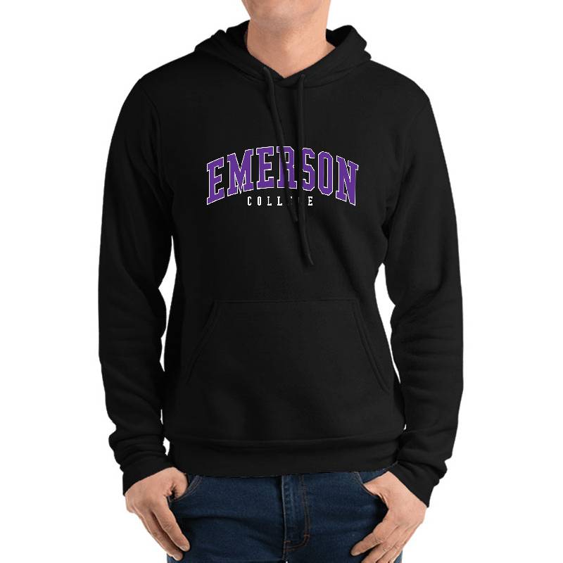 Emerson - College Font Curved Unisex T-shirts
