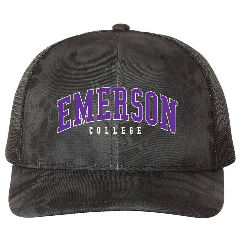 Emerson - College Font Curved Unisex T-shirts