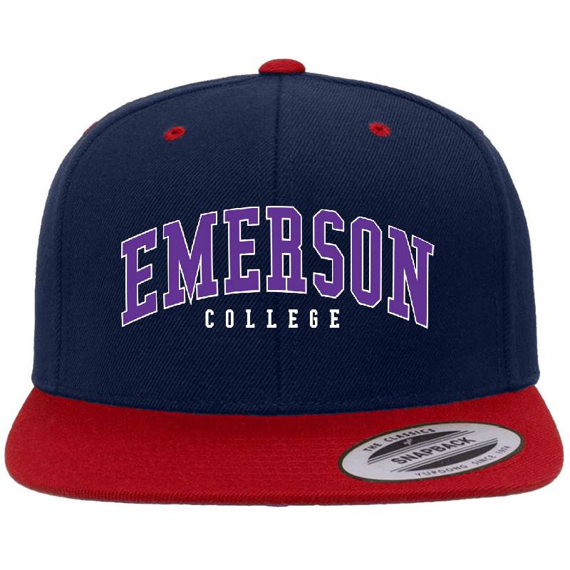 Emerson - College Font Curved Unisex T-shirts