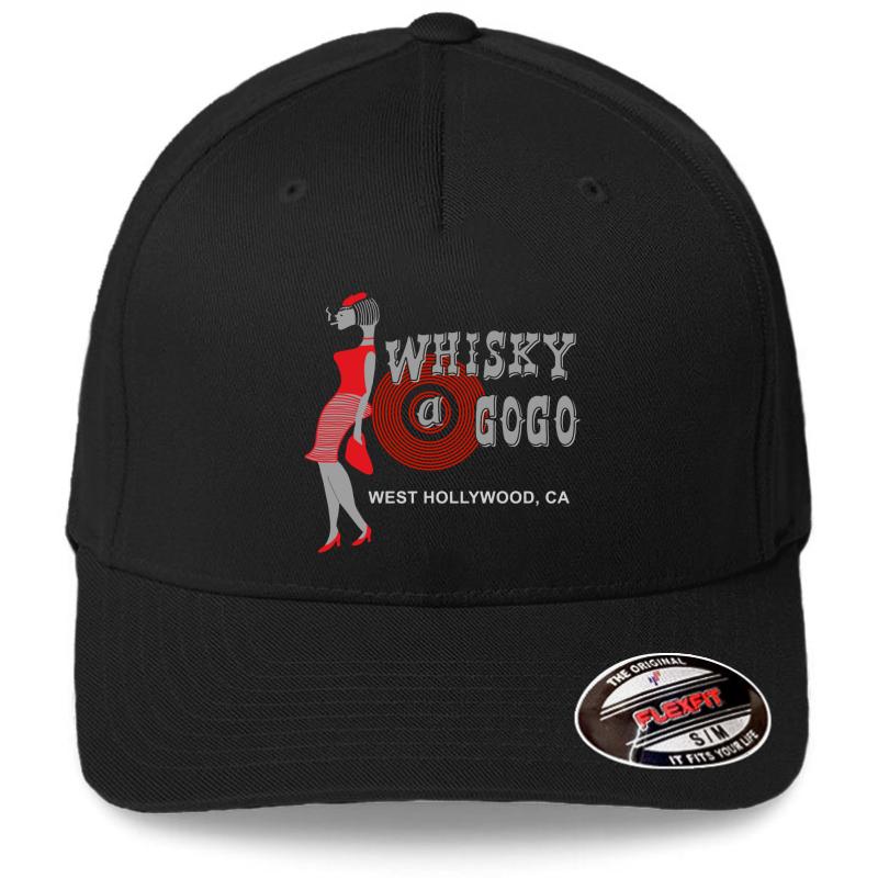 Vintage Whisky A Go Go Flexfit Baseball Cap  Black