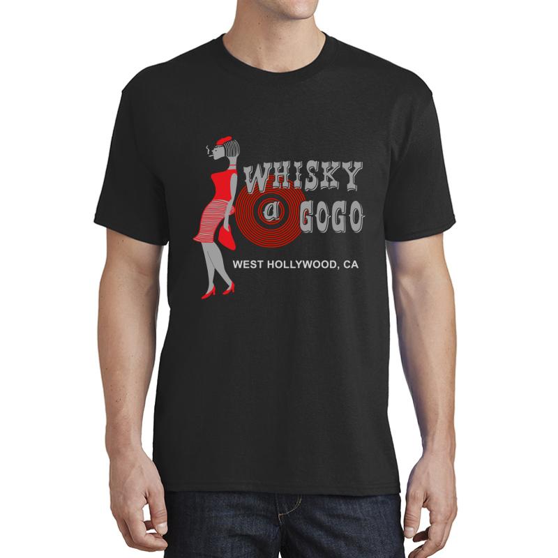 Vintage Whisky A Go Go Unisex T-Shirt Men Black