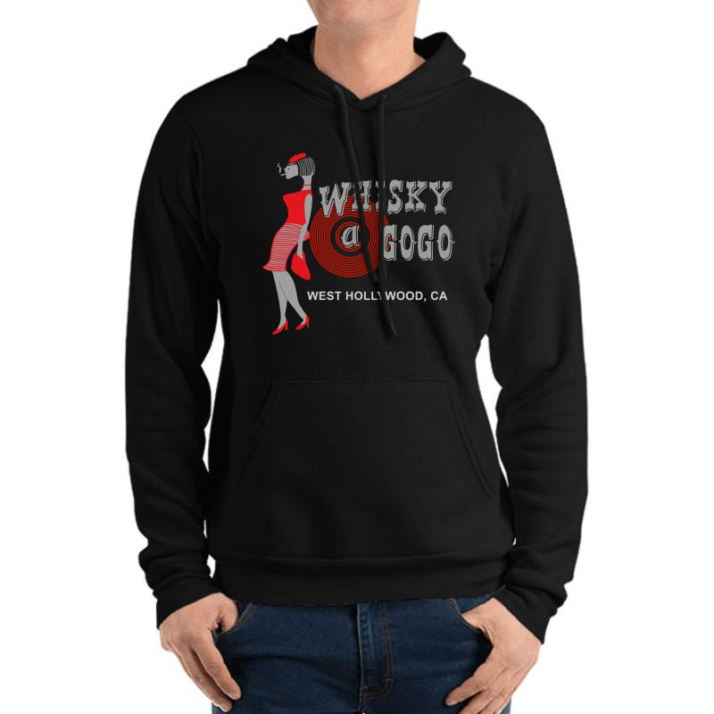 Vintage Whisky A Go Go Unisex Hooded Sweatshirt Men Black