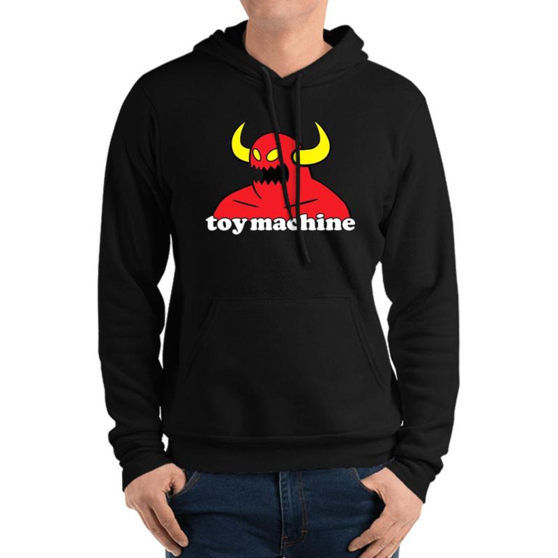 Toy Machine Unisex Hooded Sweatshirt Men Black