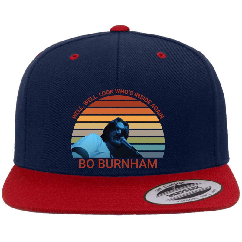 Welcome To The Internet - Bo Burnham Premium Flat Bill Snapback Cap  Navy