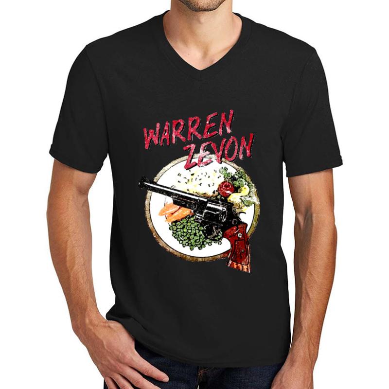 Warren Zevon Enjoy Every Sandwich I'll Sleep When I'm Dead Unisex V-Neck T-Shirt Men Black