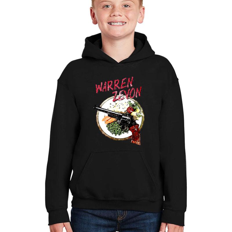 Warren Zevon Enjoy Every Sandwich I'll Sleep When I'm Dead Youth Hooded Sweatshirt Boy Black