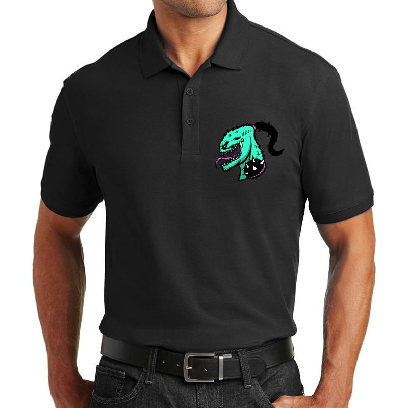 Zhc Funny Youtuber Unisex Polo Jersey Sport Shirt Men Black