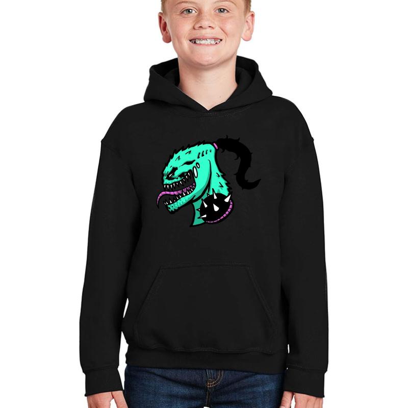 Zhc Funny Youtuber Youth Hooded Sweatshirt Boy Black