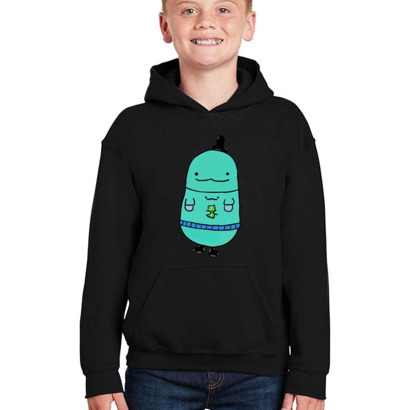 Zhc Funny Youtuber Youth Hooded Sweatshirt Boy Black