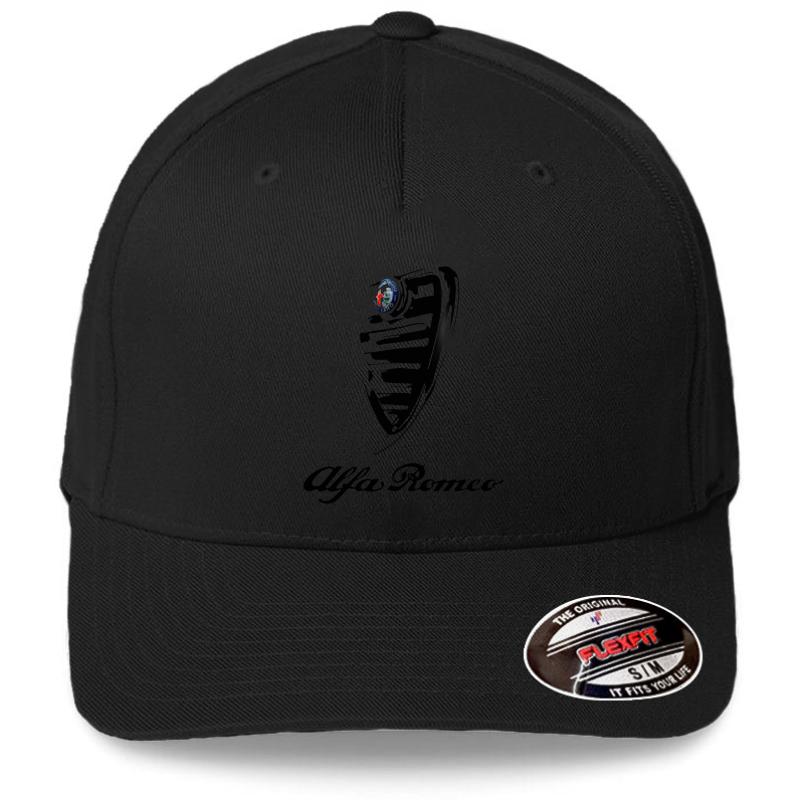 Alfa Romeo. Italy Flexfit Baseball Cap  Black