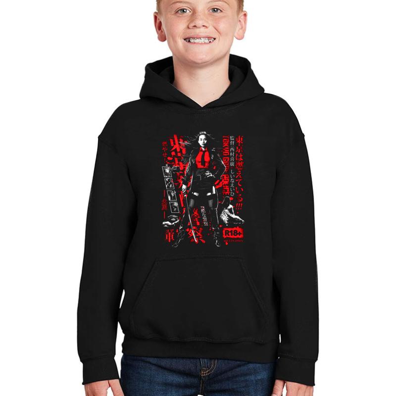 Tokyo Gore Police Youth Hooded Sweatshirt Boy Black