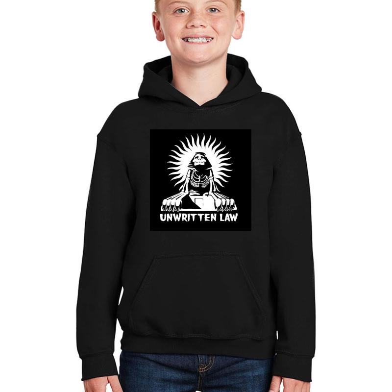 Unwritten Law - Classic Graphic Sphinx And Sun Poster Design. Awesome Punk Rock Alternative Band. Youth Hooded Sweatshirt Boy Black