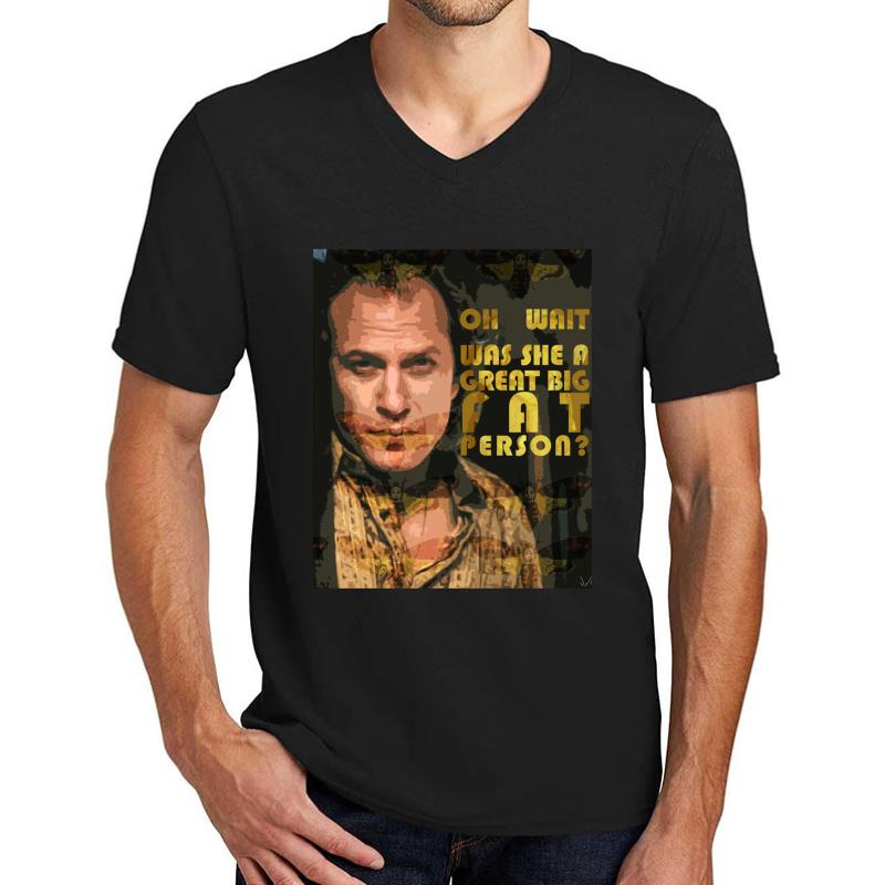 The Silence Of The Lambs - Buffalo Bill Unisex V-Neck T-Shirt Men Black