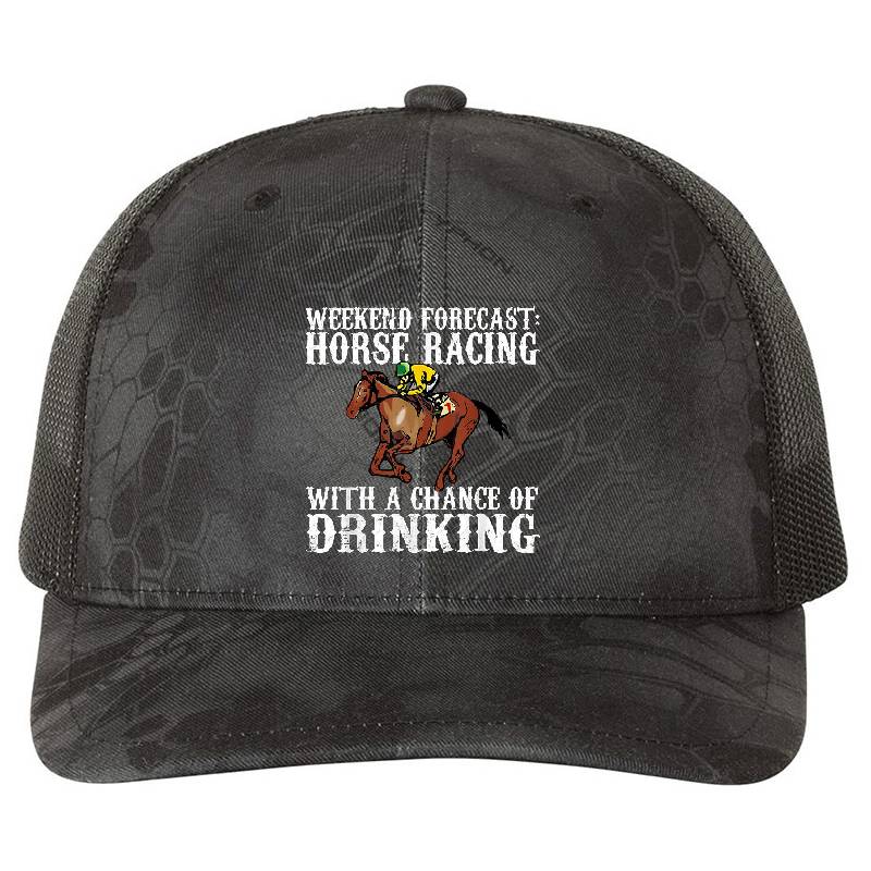 Weekend Forecast Horse Racing Chance of Drinking Derby Gift Copy Unisex T-shirts