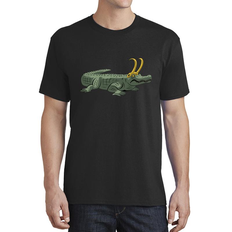 Alligator Loki Unisex T-Shirt Men Black